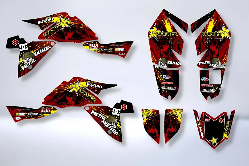 Kit Déco SUZUKI LTZ 400 2009-2015 - ROCKSTAR RED (modèle injection)