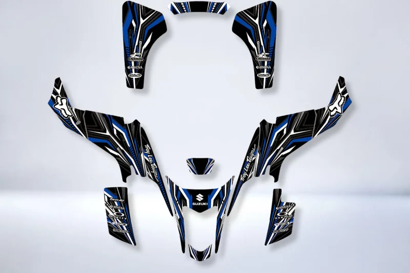 Kit Déco SUZUKI LTZ 400 2003-2008 FOX BLUE (modèle carburateur)