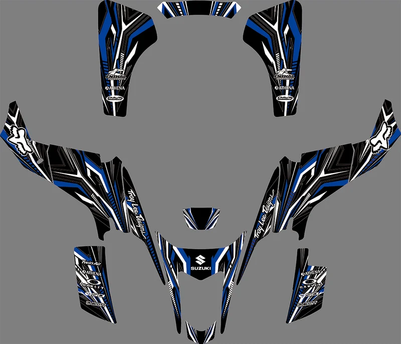 Kit Déco SUZUKI LTZ 400 2003-2008 FOX BLUE (modèle carburateur)