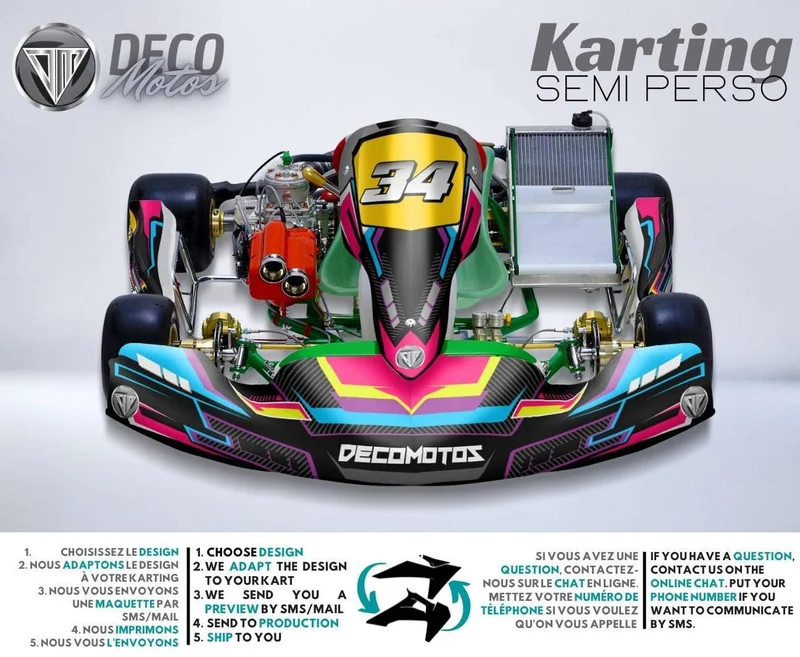 Kit déco Karting TonyKart / Birel / Zanardi / Italcorse (tous les modèles)