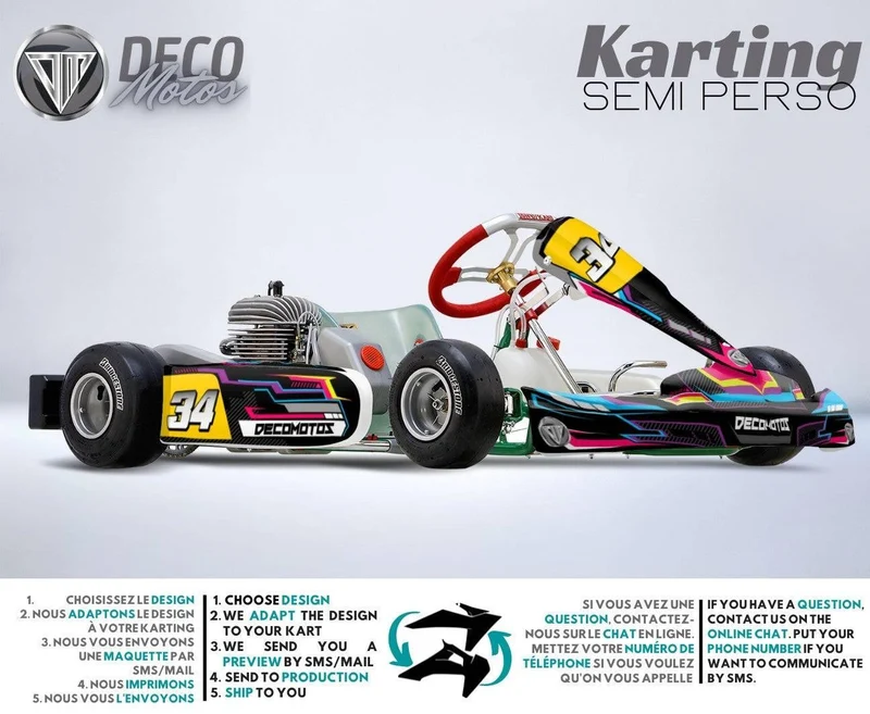 Kit déco Karting TonyKart / Birel / Zanardi / Italcorse (tous les modèles)