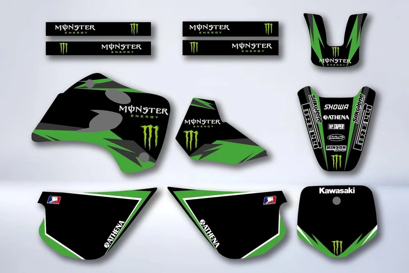 Kit Déco KAWASAKI KX 80 1994-1997 - MONSTER GREY