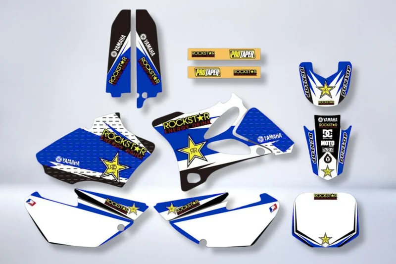 Kit déco Yamaha YZ 85 2002-2014 - BLUE ROCKSTAR V2