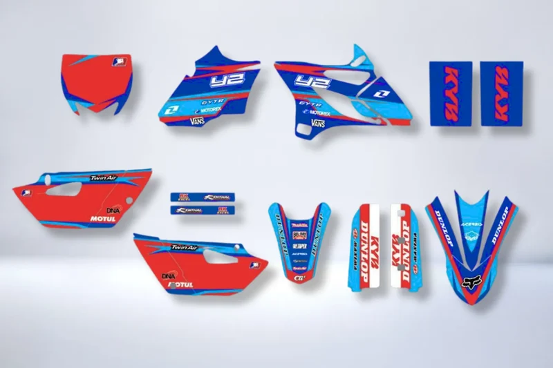 Kit déco Yamaha YZ 85 2015-2021 - RED BLUE