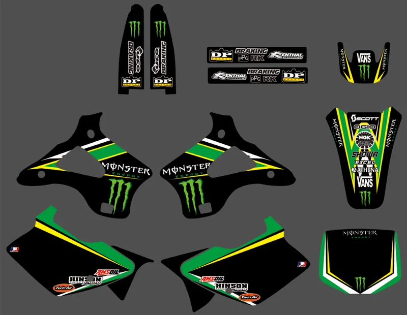 Kit déco KAWASAKI KX 125-250 1994-1998 - MONSTER