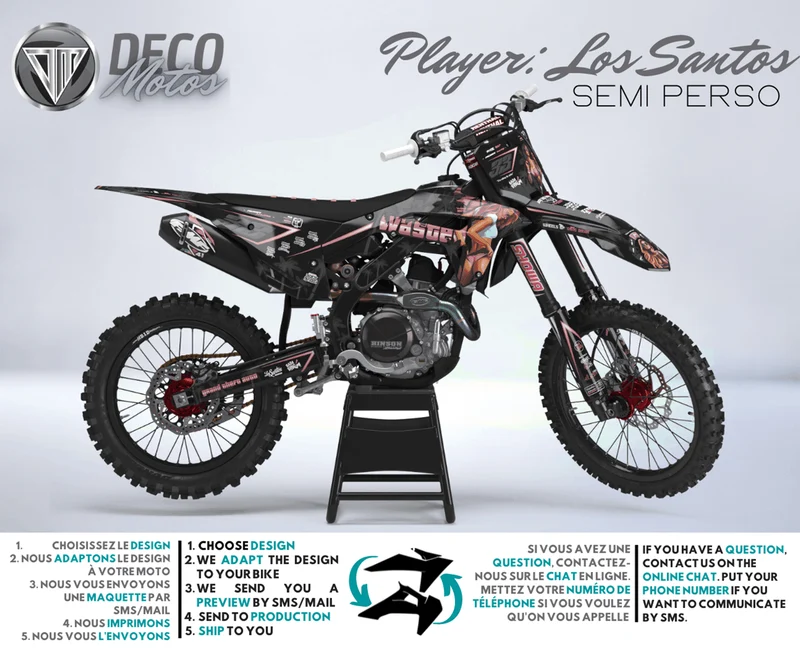 Kit Déco HONDA CRF 250 2022-2024 & CRF 450 2021-2024 - Los Santos