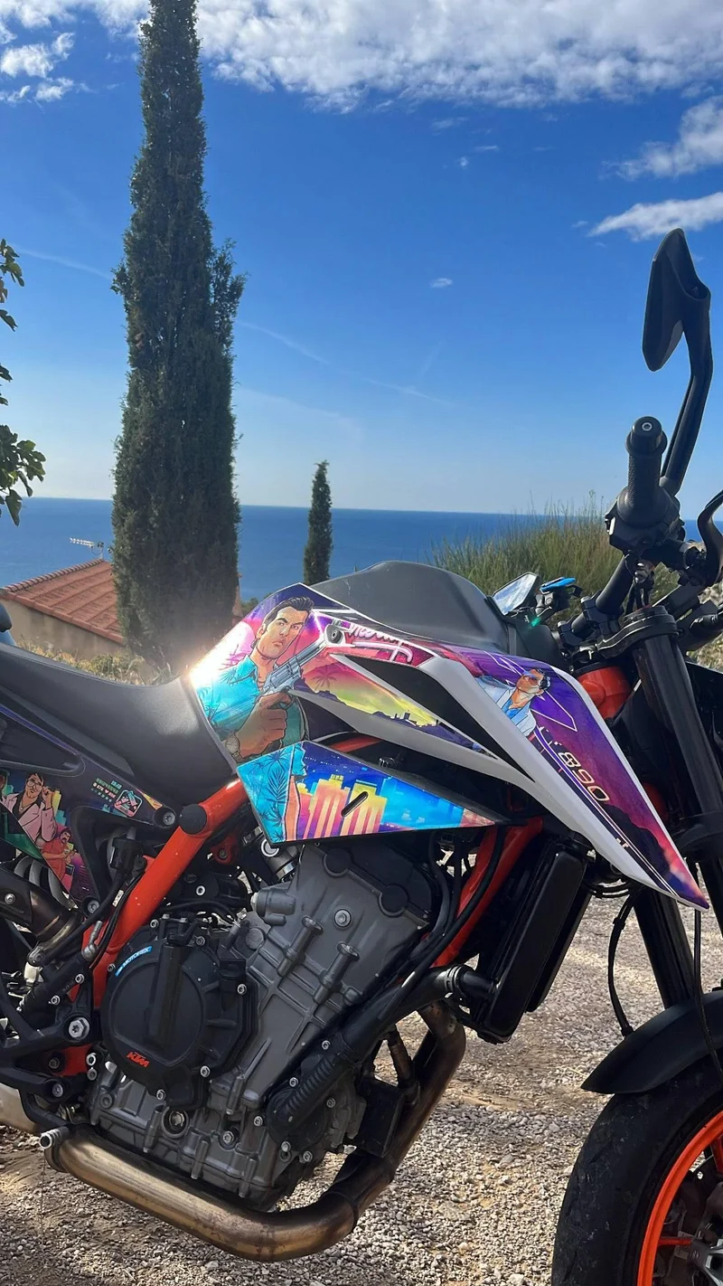 Vice City - Kit Déco KTM DUKE Semi-Personnalisé
