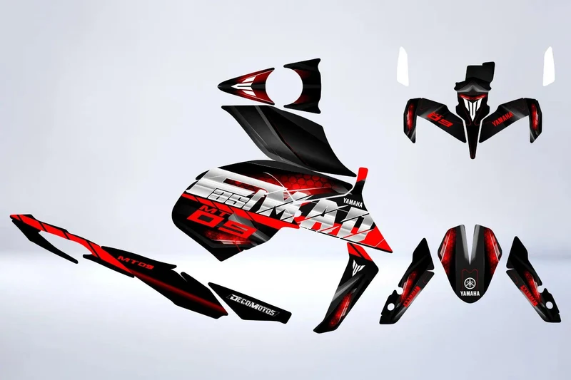 Kit Déco Yamaha MT 125 / MT 03 / MT 07 / MT 09 / MT 10 Semi-Personnalisé - FASTMAD