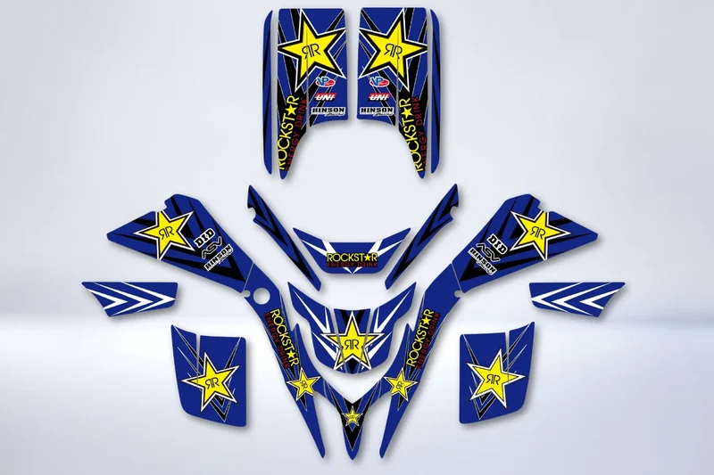Kit Déco YAMAHA 200 Blaster - BLUE ROCKSTAR