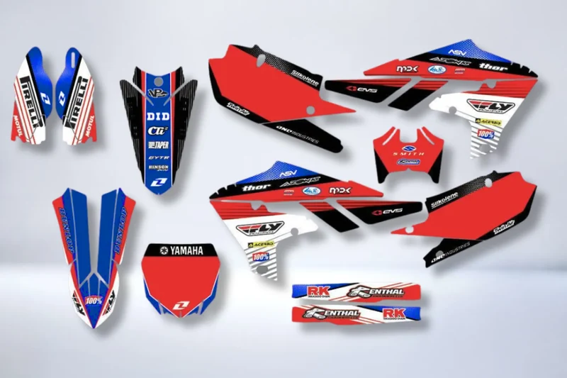 Kit Déco YAMAHA YZF 250 ( 2019-2021 ) / 450 ( 2018-2022 ) - RED BLUE
