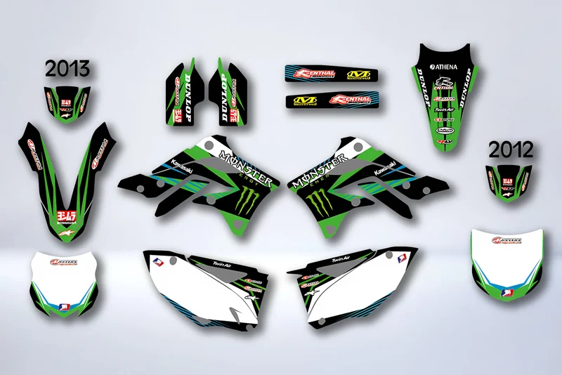 Kit Déco KAWASAKI KXF 450 2012-2013 - MONSTER