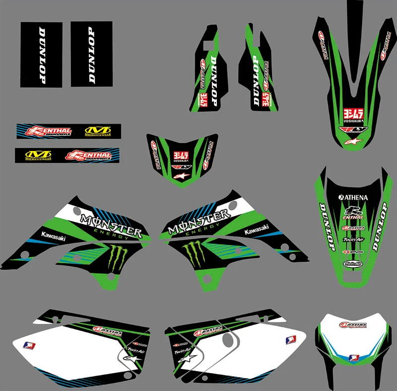 Kit Déco MONSTER #6 - KAWASAKI KLX 450 2008-2018