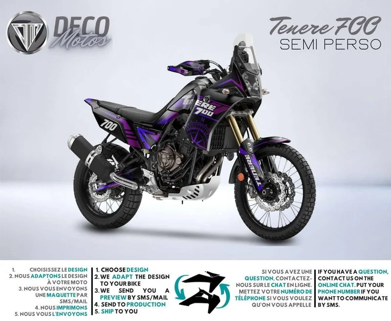 Kit déco YAMAHA 700 TENERE - CLOCK