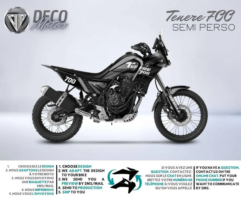Kit déco YAMAHA 700 TENERE - CLOCK