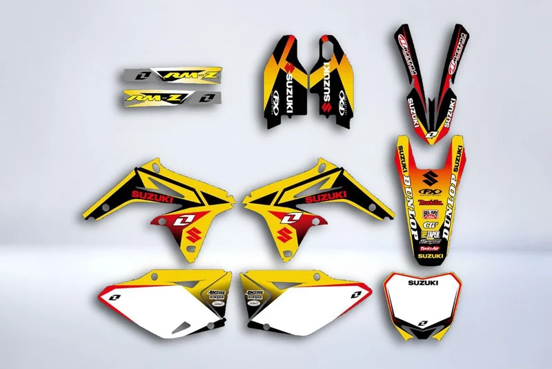 Kit Déco SUZUKI RMZ 450 2008-2017 - RED YELLOW