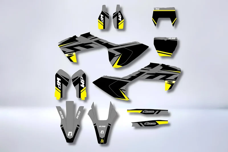 Kit Déco HUSQVARNA FE / FC / TE / TC 2016-2018 - GREY YELLOW