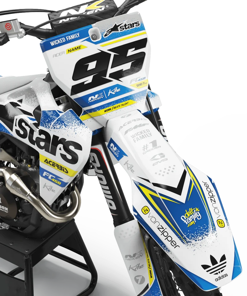 Kit déco HUSQVARNA TE/TC/FE/FC/FX/SMS/WR/CR - Alpinestar
