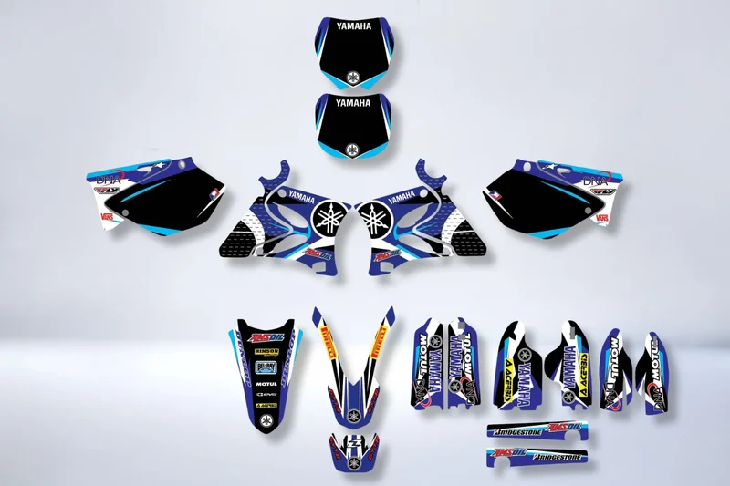 Kit déco YAMAHA YZ 125-250 2002-2014 - BLUE FACTORY