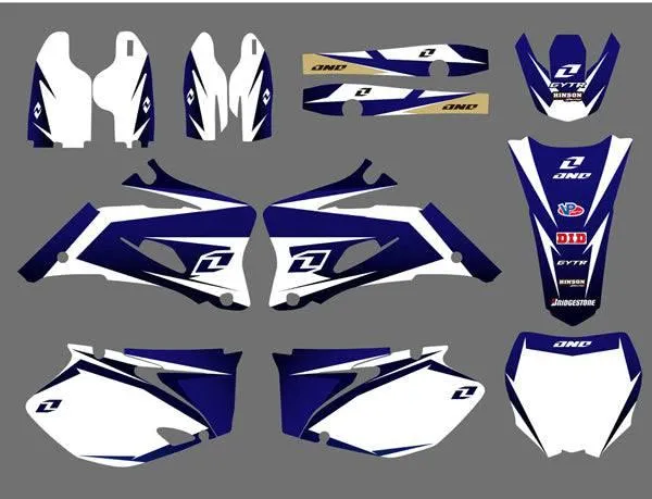 Kit Déco YAMAHA YZF 250-450 2006-2009 - ORIGINAL BLUE