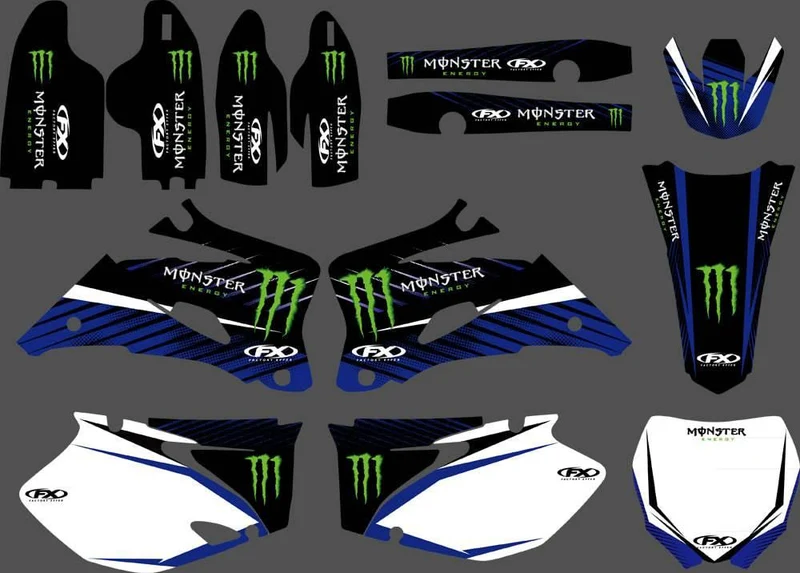 Kit Déco YAMAHA YZF 250-450 2006-2009 - MONSTER BLUE