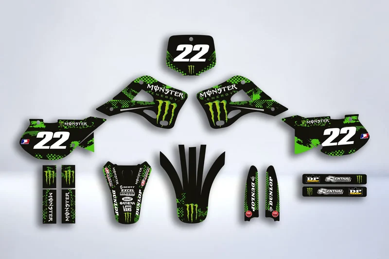 Kit déco KAWASAKI KX 125-250 1999-2002 - MONSTER #2