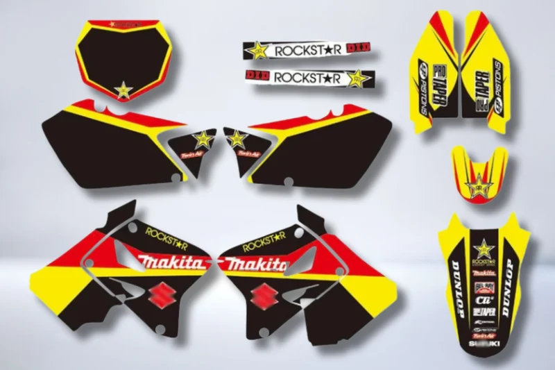 Kit Déco SUZUKI RM 125-250 2001-2012 - MAKITA