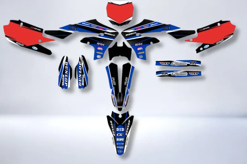 Kit Déco YAMAHA YZF 250 ( 2019-2021 ) / 450 ( 2018-2022 ) - BLUE RED