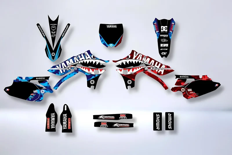 Kit Déco YAMAHA YZF 450 2010-2013 - BLUE RED