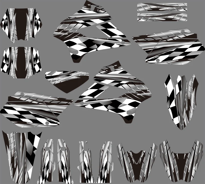 Kit Déco KAWASAKI KLX 250 2008-2018 - B&W