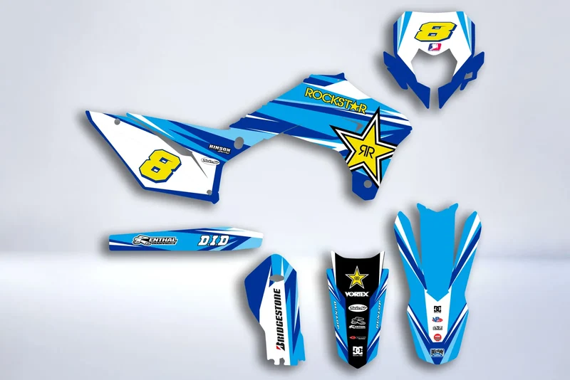 Kit déco Sherco SE SEF 2017-2024 - BLUE ROCKSTAR