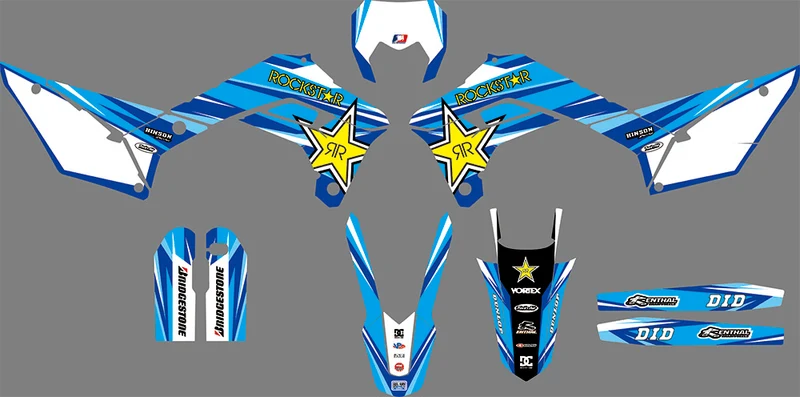 Kit déco Sherco SE SEF 2017-2024 - BLUE ROCKSTAR