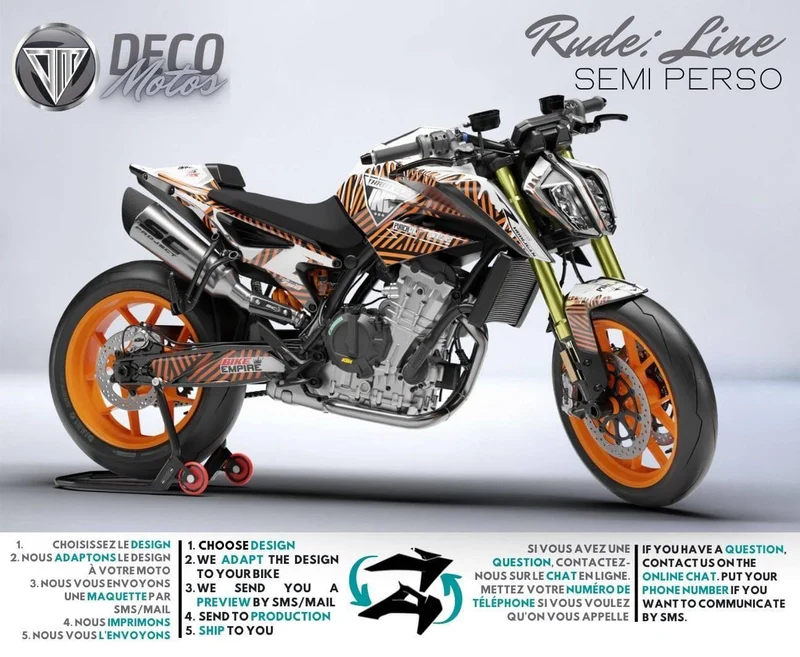 Line - Kit Déco KTM DUKE Semi-Personnalisé