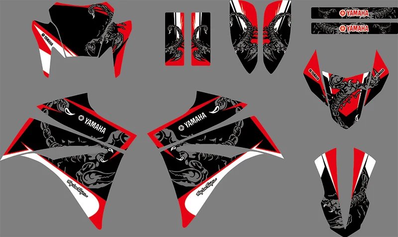 Kit déco YAMAHA XT 660 AVANT 2006 - RED SCORPION
