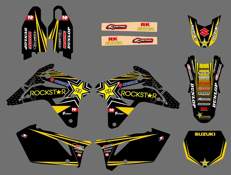 Kit Déco SUZUKI RMZ 450 2005-2007 - ROCKSTAR #3