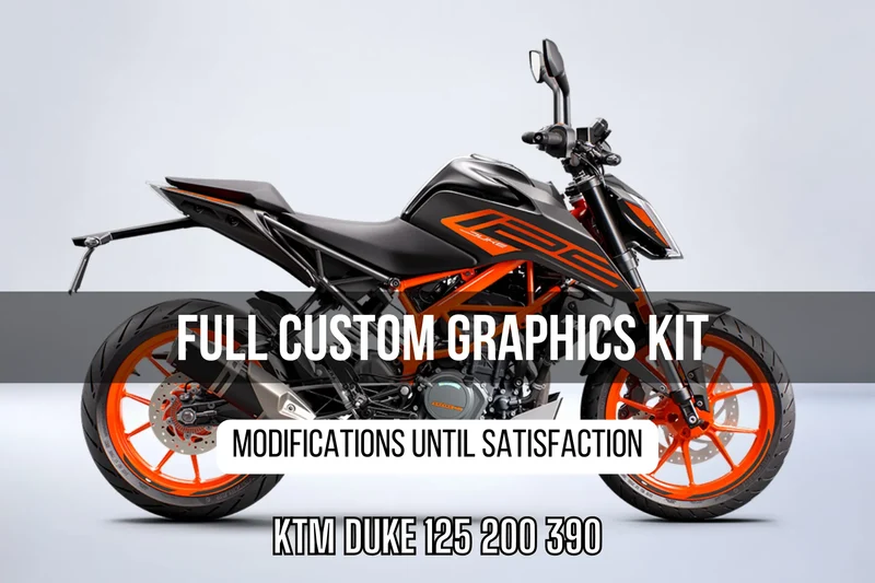 Kit Déco KTM 125/200/390 DUKE 100% personnalisé