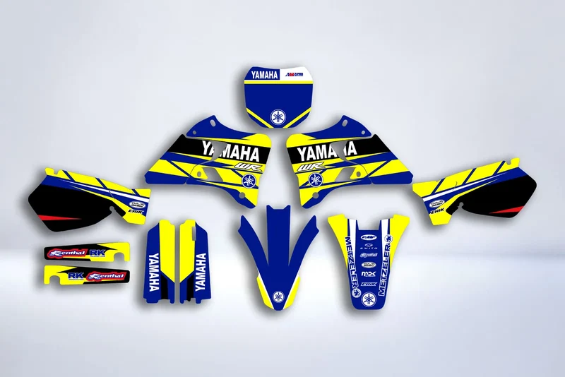 Kit déco YAMAHA YZ 125-250 1996-2001 - BLUE YELLOW