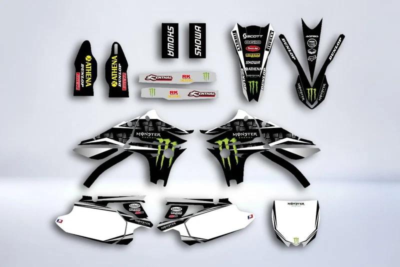 Kit Déco YAMAHA YZF 450 2010-2013 - WHITE MONSTER