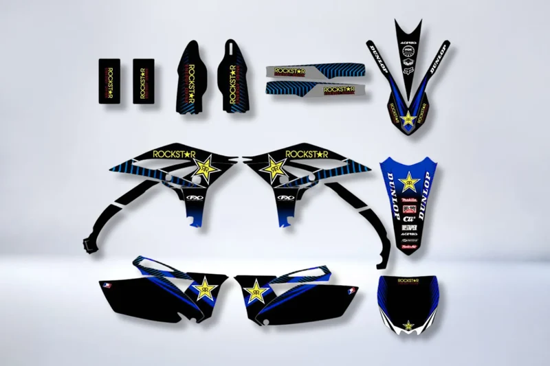 Kit Déco YAMAHA YZF 250 2010-2013 - BLUE ROCKSTAR