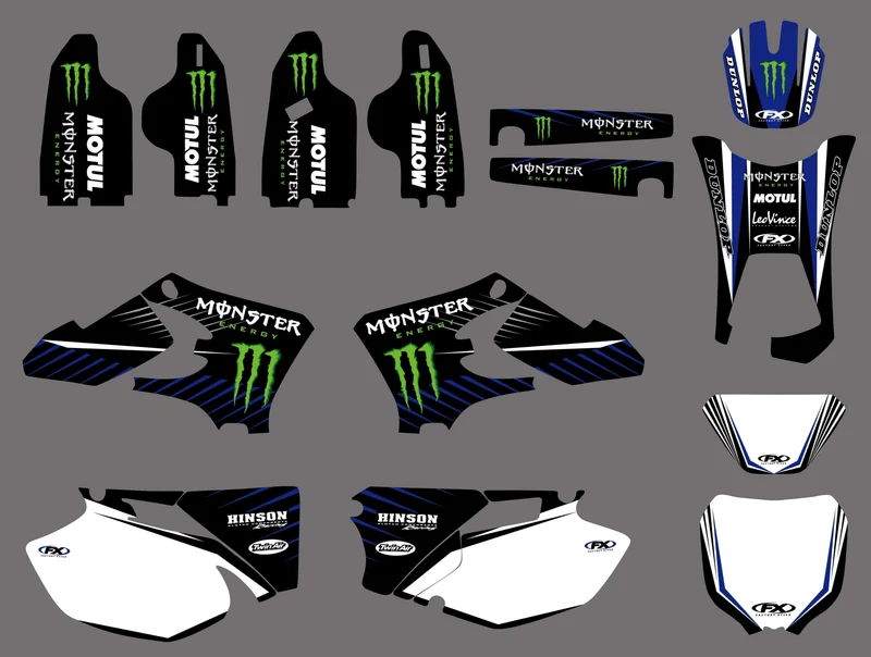 Kit Déco YAMAHA WRF WR 250-450 2003-2006 - BLUE MONSTER