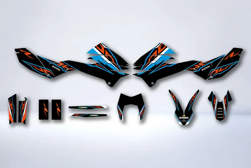 Kit Déco KTM 690 SMCR 2012-2018 - BLUE ORANGE