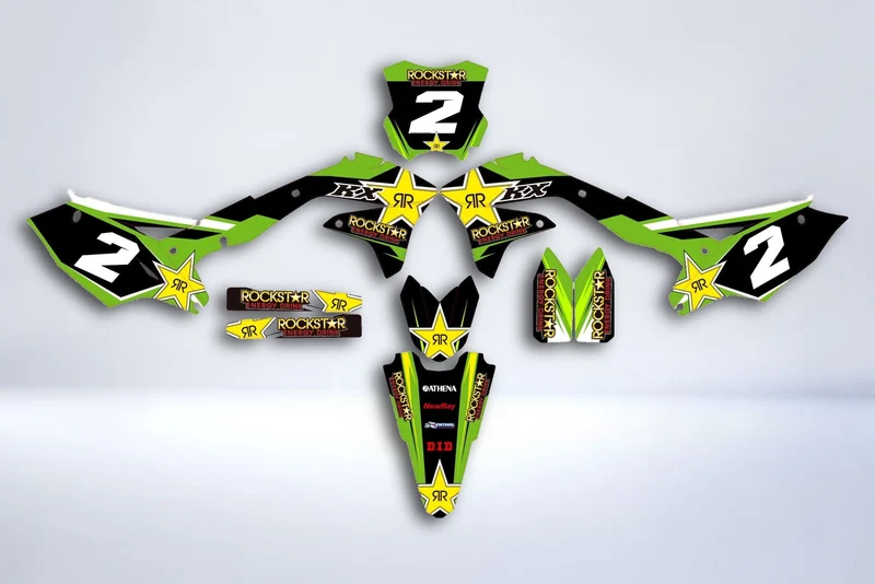Kit déco KAWASAKI KXF 450 2016-2018 - ROCKSTAR