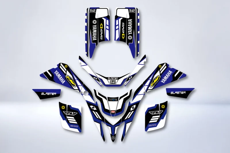 Kit Déco YAMAHA 200 Blaster - BLUE FMF