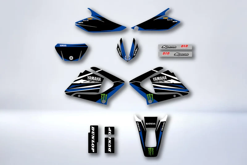 Kit Deco Yamaha DTR DTX 125 2004-2007 BLUE MONSTER