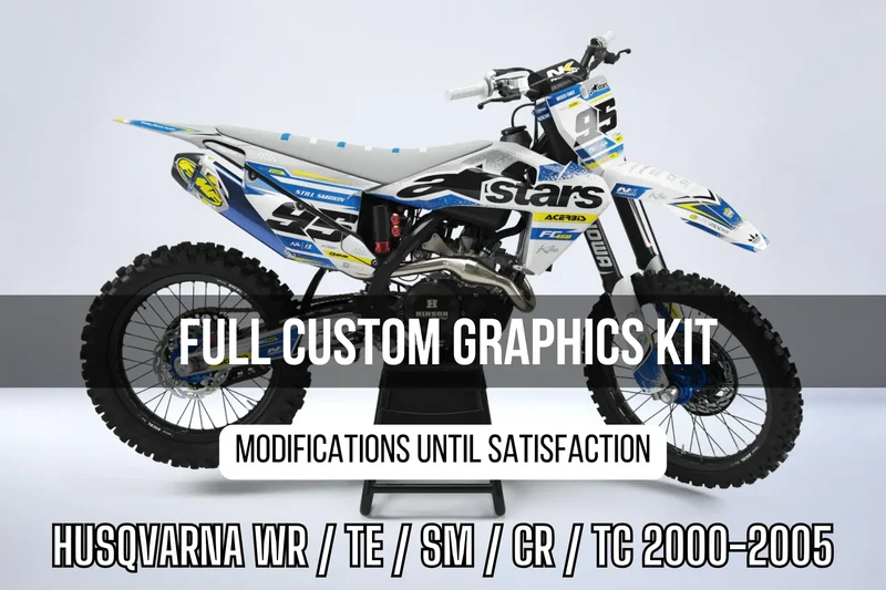 Kit Déco HUSQVARNA WR / TE / SM / CR / TC 2000-2005 100% personnalisé