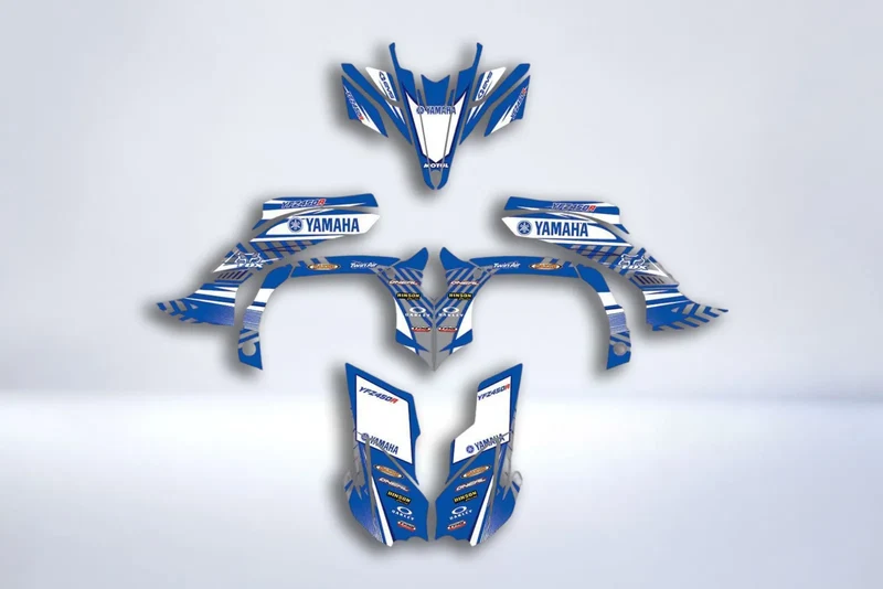 Kit déco Yamaha YFZ 450 R RAPTOR 2009-2013 - BLUE ORIGINAL