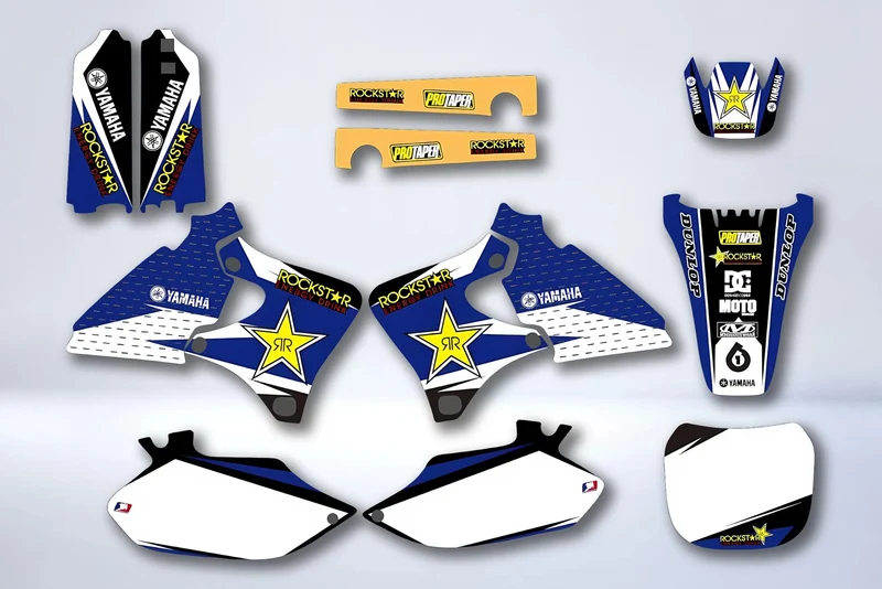 Kit Déco YAMAHA YZF 250 / 426 1998-2002 BLUE ROCKSTAR
