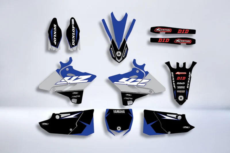 Kit déco YAMAHA YZ 125-250 2015-2021 - SIMPLE BLUE GREY