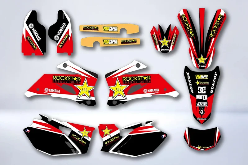 Kit Déco YAMAHA WRF 250-450 2007-2013 ROCKSTAR RED