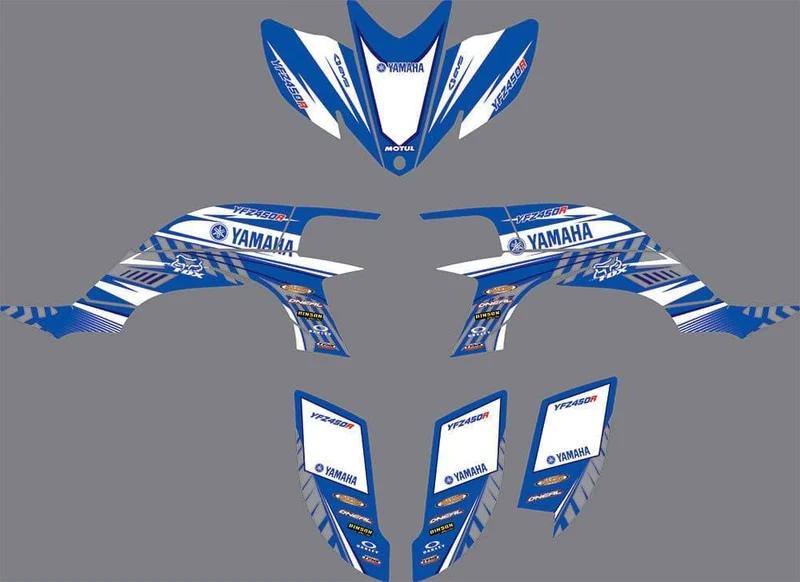 Kit déco Yamaha YFZ 450 R RAPTOR 2004-2008 - BLUE