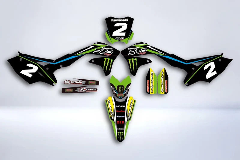 Kit déco KAWASAKI KXF 450 2016-2018 - BUD